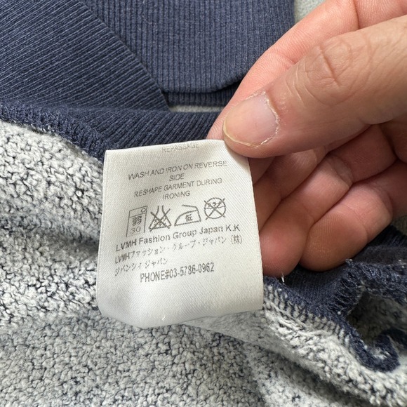 Givenchy Paris Rottweiler Crewneck Sweatshirt L Blue Pullover Designer Cuban Fit - Picture 8 of 8